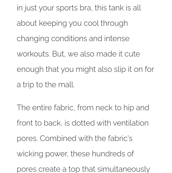 Zyia Chill tank, in Blossom, size Med - Picture 2 of 5